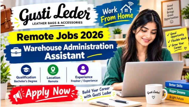 Gusti Leder Remote Jobs 2026 – Warehouse Administration Assistant Apply Online