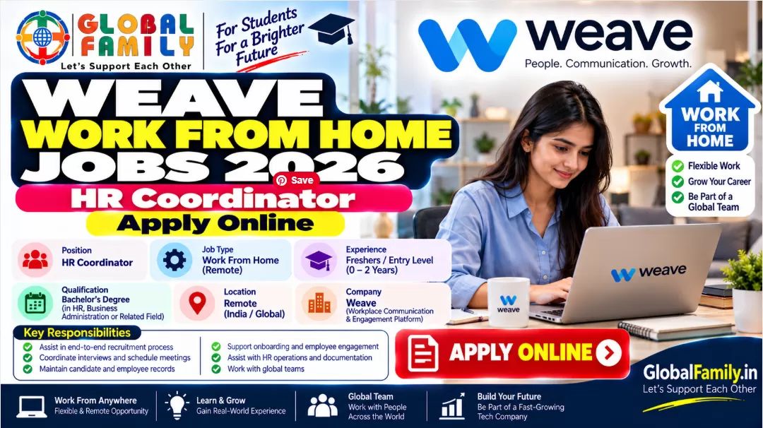 Weave Work From Home Jobs 2026: HR Coordinator – Apply Online